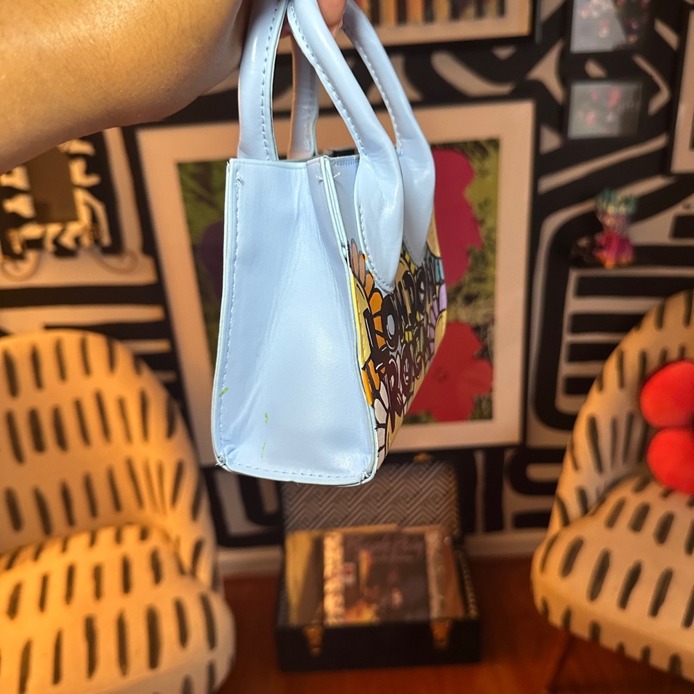 LONDON ROCK HANDPAINTED BLOOM MINI BAG - Picture 5 of 7